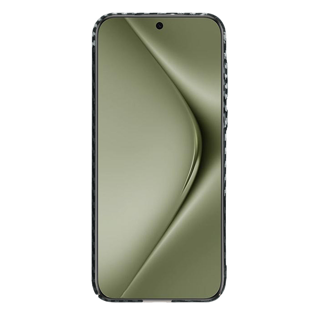 Coque pour Huawei Pura 70 Ultra, Techsuit, Carbonite FiberShell, Noir Gris
