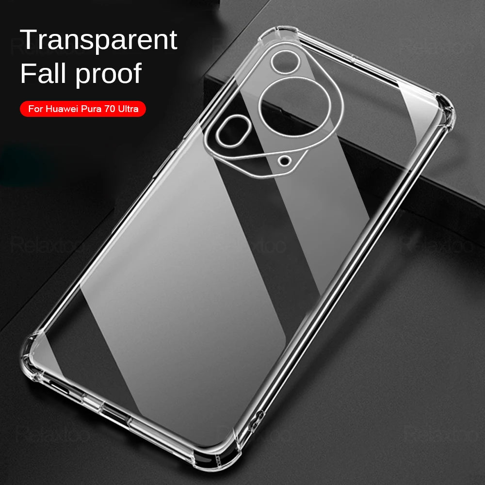 Coque pour Huawei Pura 70 Ultra, Techsuit, Antichoc Claire, Transparente