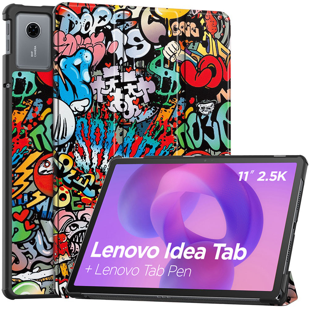 Étui pour Lenovo Idea Tab 11, Techsuit, FoldPro Urban Vibe, Multicolore