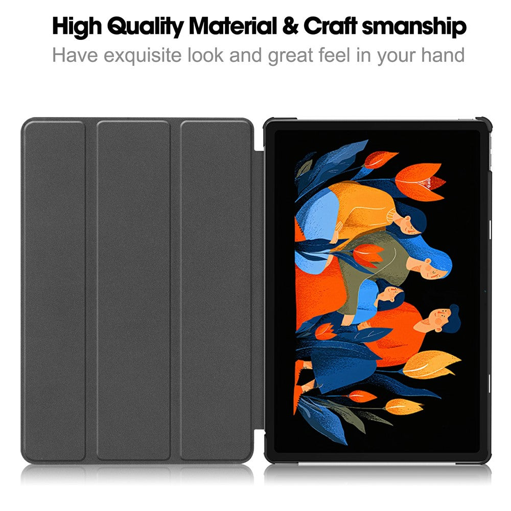 Hoes voor Lenovo Idea Tab Plus, Techsuit, FoldPro, Zwart