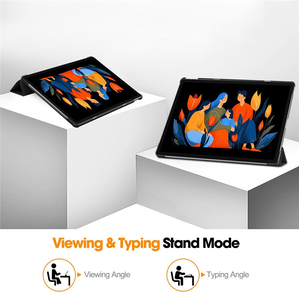 Hoes voor Lenovo Idea Tab Plus, Techsuit, FoldPro, Zwart