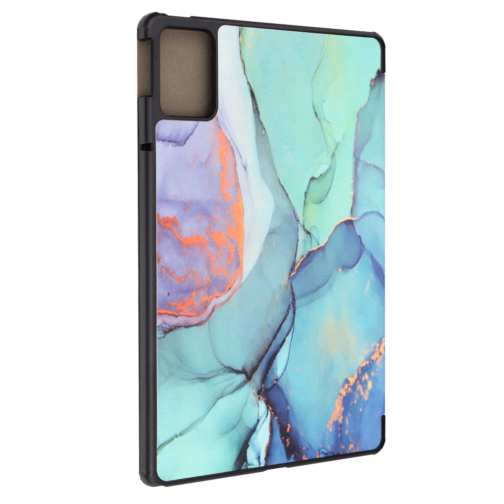 Housse pour Lenovo Tab M11, Techsuit, FoldPro Green Time, Multicolore