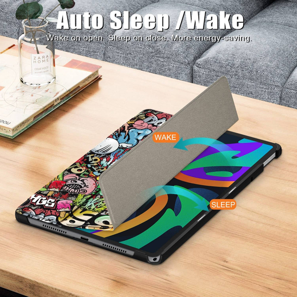 Étui pour Lenovo Tab M11, Techsuit, FoldPro Urban Vibe, Multicolore