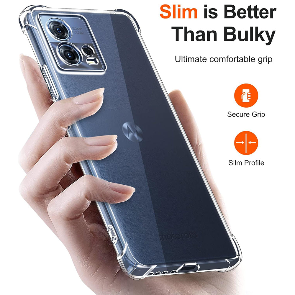 Coque pour Motorola Edge 30 Fusion, Techsuit, Antichoc Claire, Transparente