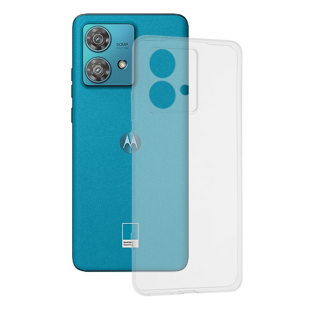 Case for Motorola Edge 40 Neo, Techsuit, Clear, Transparent