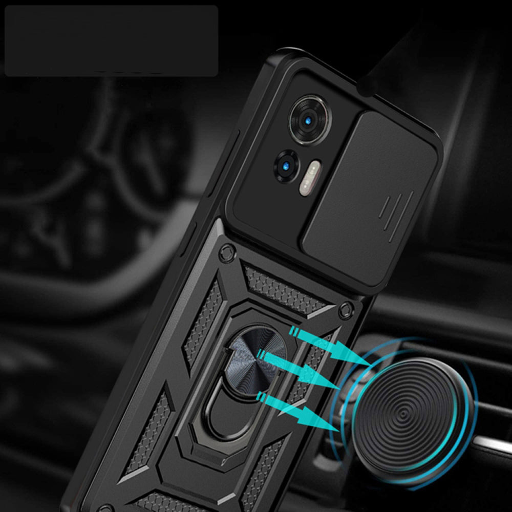 Case for Motorola Edge 50 Fusion, Techsuit, CamShield, Blue