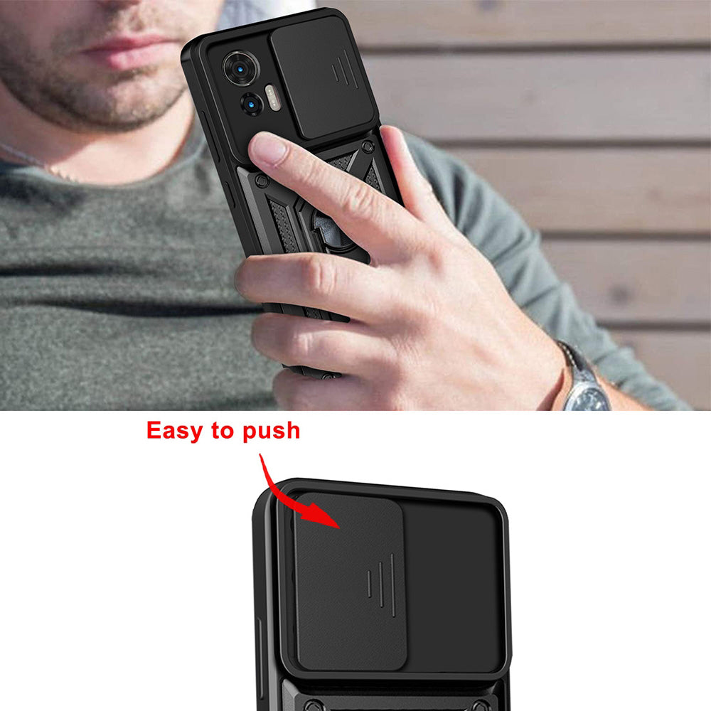Hoes voor Motorola Edge 50 Fusion, Techsuit, CamShield, Roze