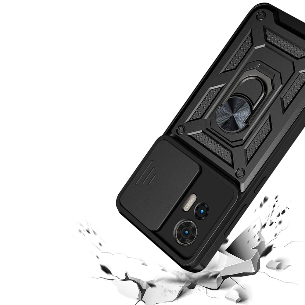 Hoes voor Motorola Edge 50 Fusion, Techsuit, CamShield, Groen