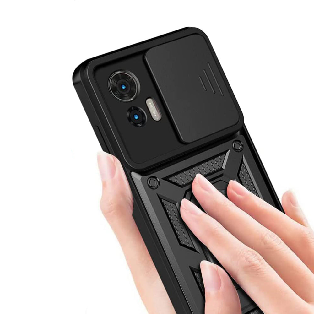 Hoes voor Motorola Edge 50 Fusion, Techsuit, CamShield, Groen