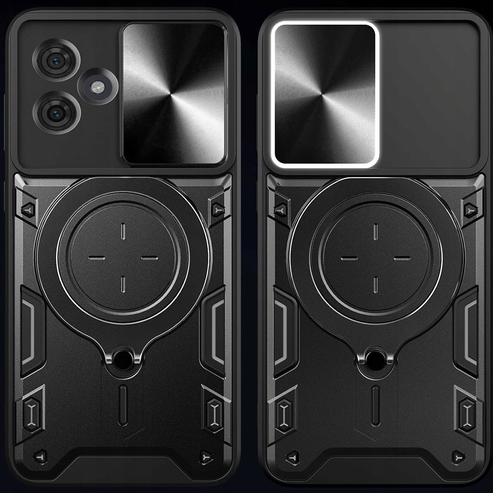 Coque pour Motorola Edge 60 Fusion / Edge 60, Techsuit, CamGuard Pro, Noire