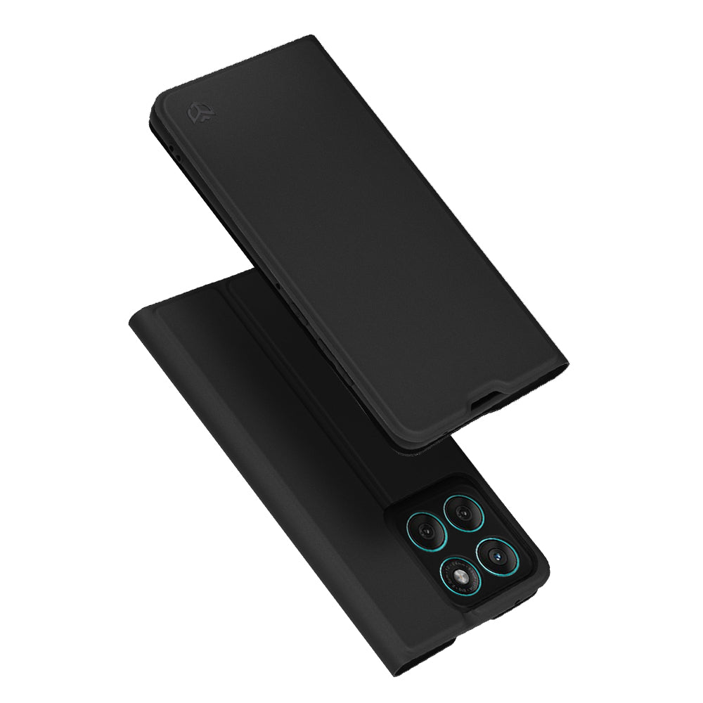 Coque pour Motorola Edge 60 Fusion / Edge 60, Techsuit, Magskin Book, Noire