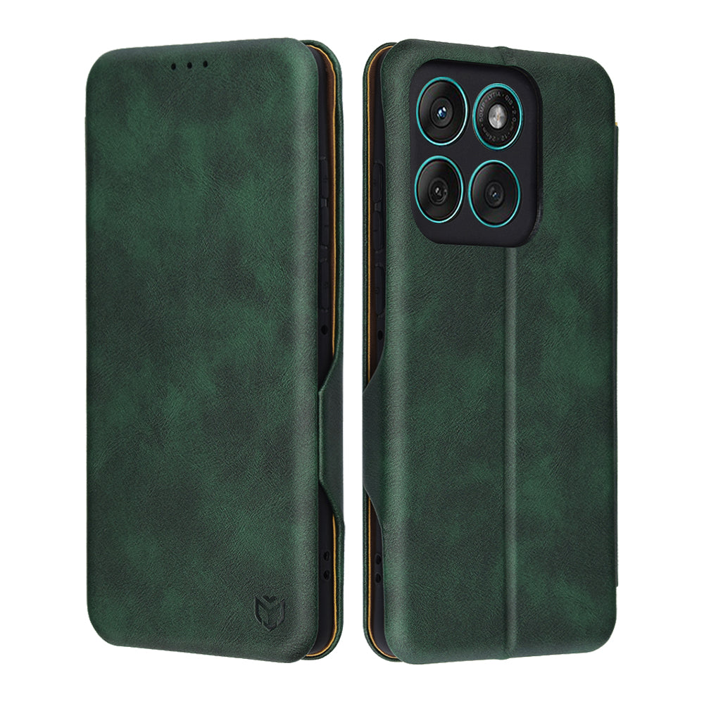 Coque pour Motorola Edge 60 Fusion / Edge 60, Techsuit, Safe Wallet Plus, Vert