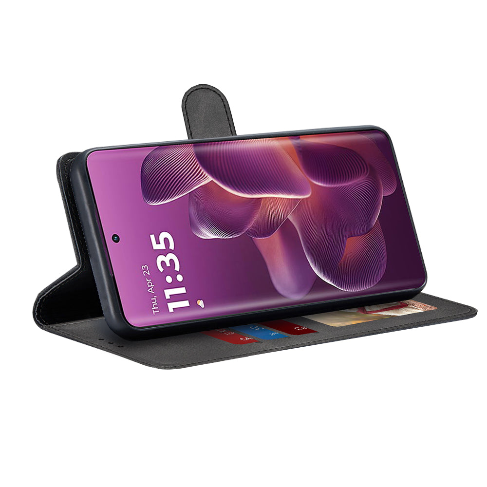 Coque pour Motorola Edge 60 Pro, Techsuit, Diary Book, Noire