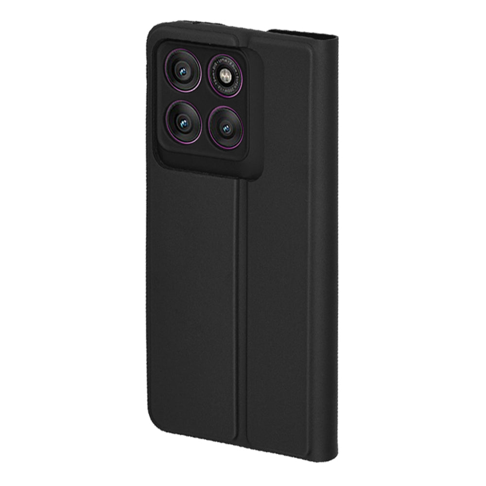 Coque pour Motorola Edge 60 Pro, Techsuit, Magskin Book, Noire
