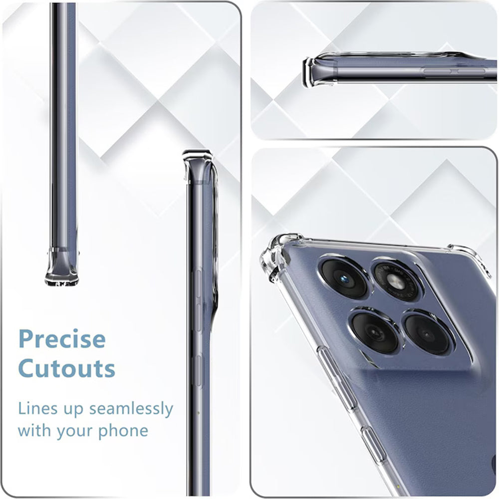 Coque pour Motorola Edge 60 Pro, Techsuit, Antichoc Claire, Transparente