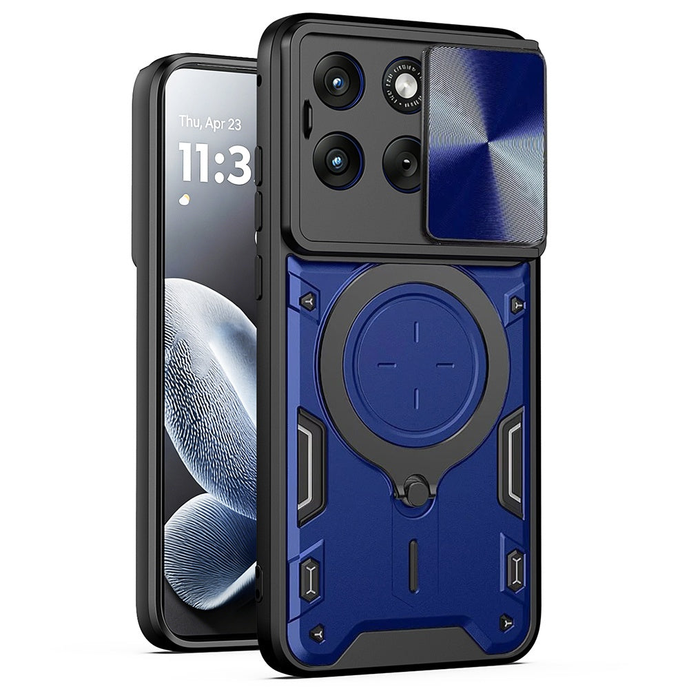 Hoes voor Motorola Edge 70 Fusion, Techsuit, CamGuard Pro, Blauw