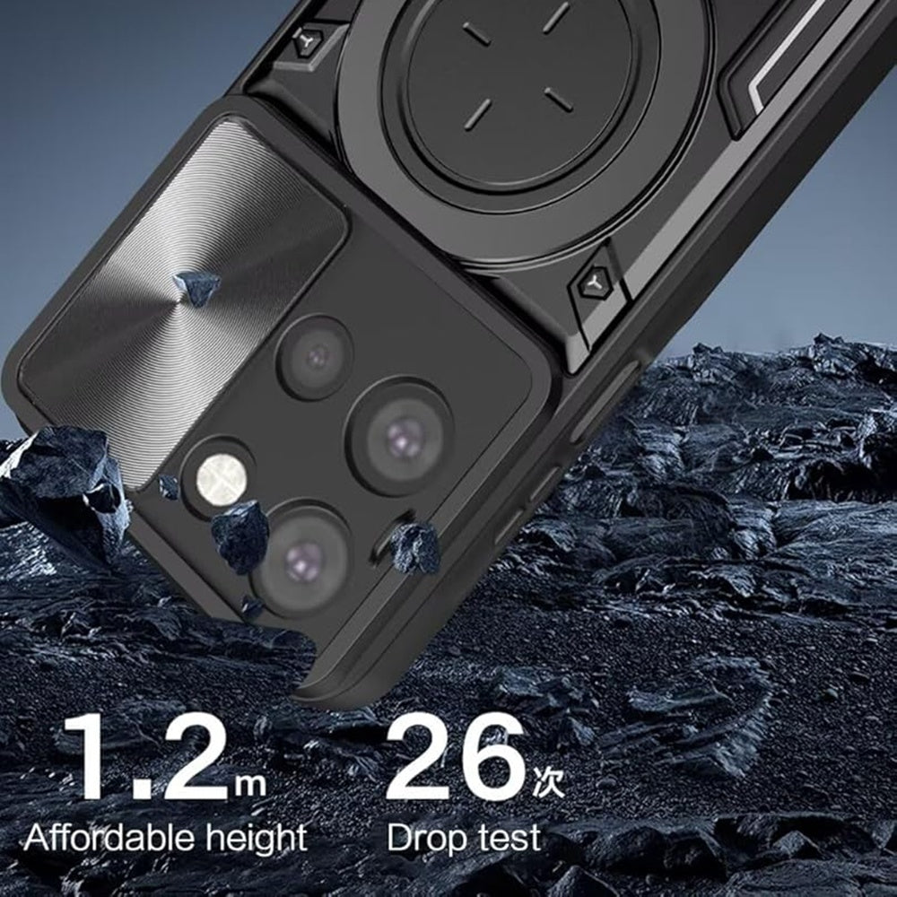 Hoes voor Motorola Edge 70 Fusion, Techsuit, CamGuard Pro, Blauw