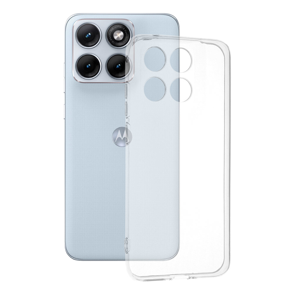 Case for Motorola Edge 70 Fusion, Techsuit, Clear, Transparent