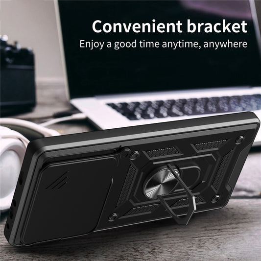 Hoes voor Motorola Edge 70, Techsuit, CamShield, Blauw