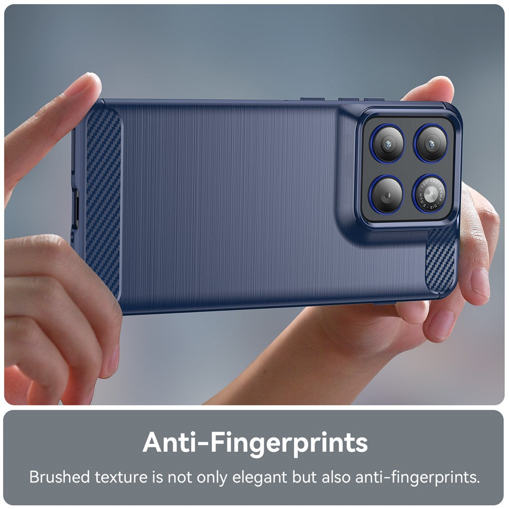 Hülle für Motorola Edge 70, Techsuit, Carbon, Blau
