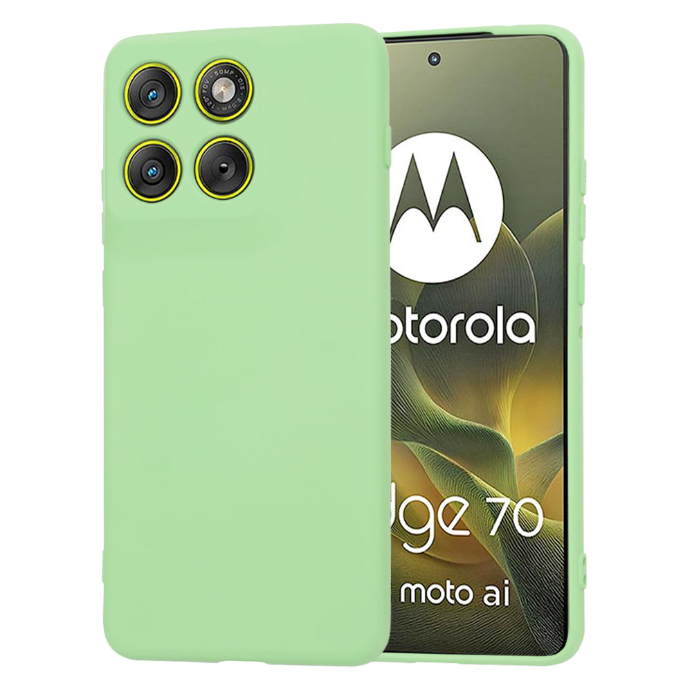 Hülle für Motorola Edge 70, Techsuit, SoftFlex, Hellgrün