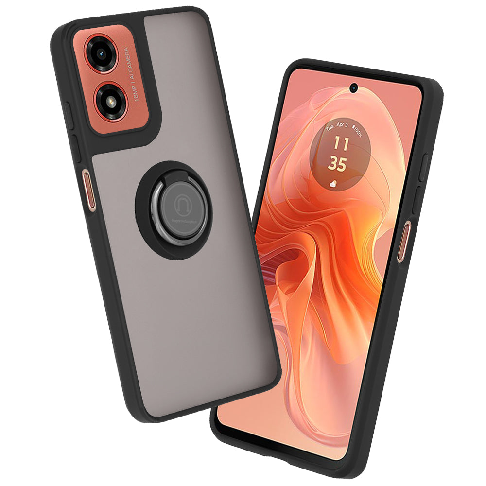 Coque pour Motorola Moto G04s / E14 / G04 / G24, Techsuit, Glinth, Noire