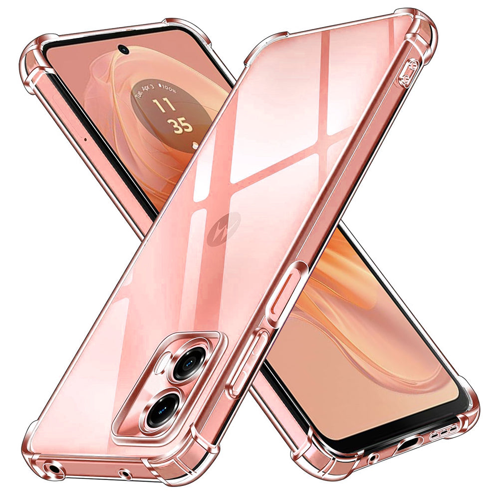 Coque pour Motorola Moto G04s / E14 / G04 / G24, Techsuit, Antichoc Claire, Transparente