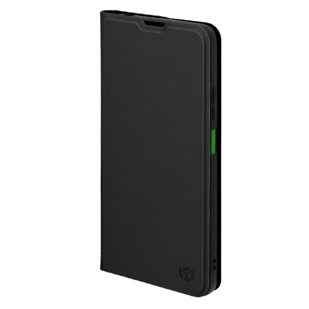 Hoes voor Motorola Moto G06, Techsuit, Magskin Book, Zwart