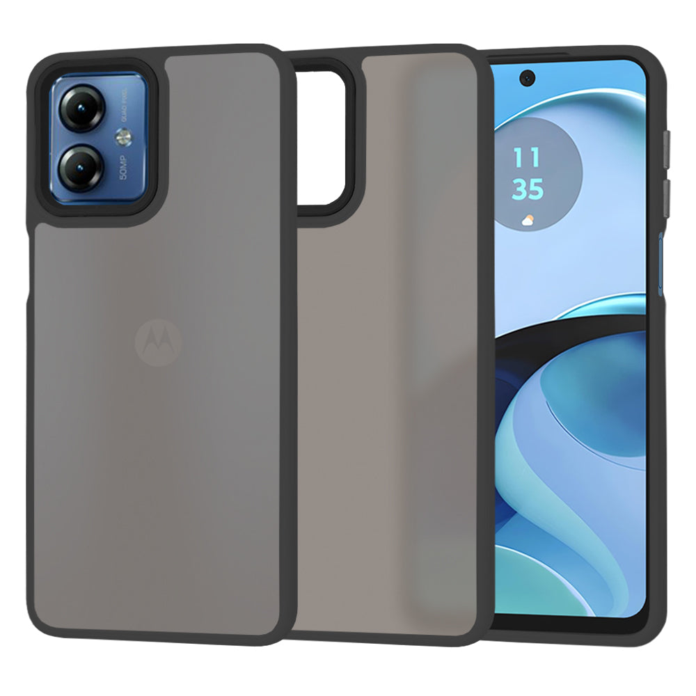Coque pour Motorola Moto G14, Techsuit, HaloFrost, Noire