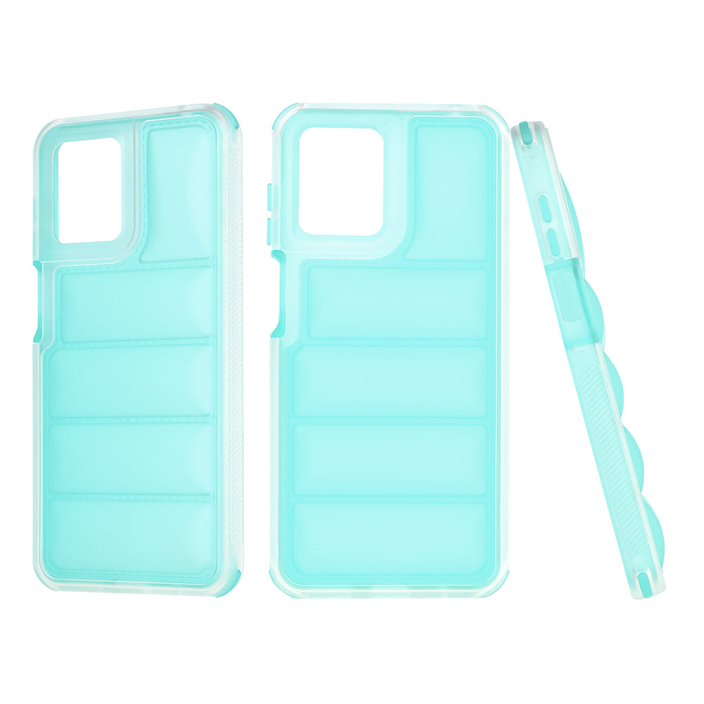 Coque pour Motorola Moto G14, Techsuit, Wave Shield, Turquoise