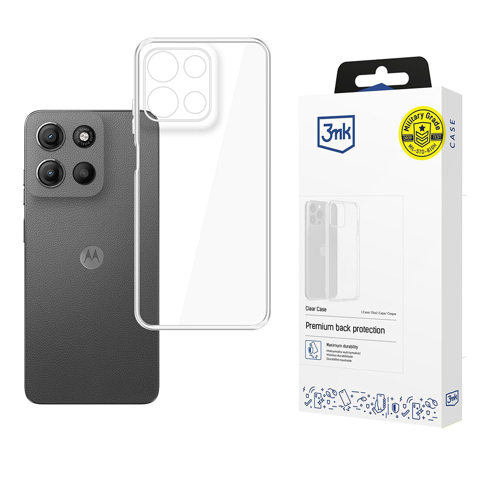 Hoesje voor Motorola Moto G15 / G15 Power, 3MK, Clear, Transparant
