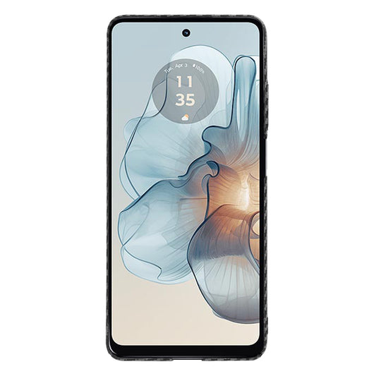 Hoes voor Motorola Moto G24 Power, Techsuit, Carbonite FiberShell, Zwart