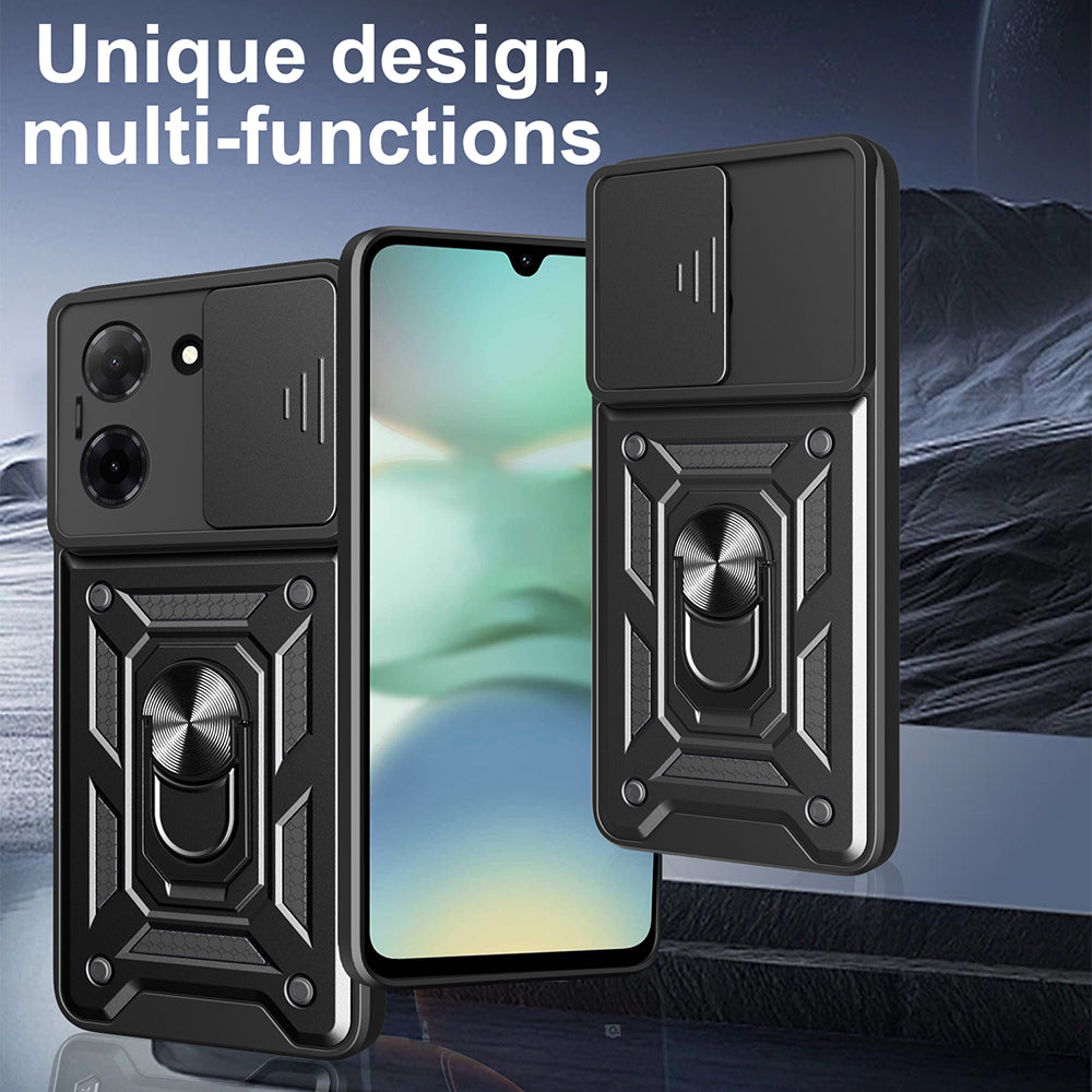 Case for Motorola Moto G37 Power, Techsuit, CamShield, Black