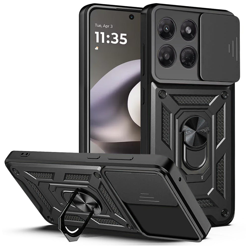Case for Motorola Moto G37 Power, Techsuit, CamShield, Black