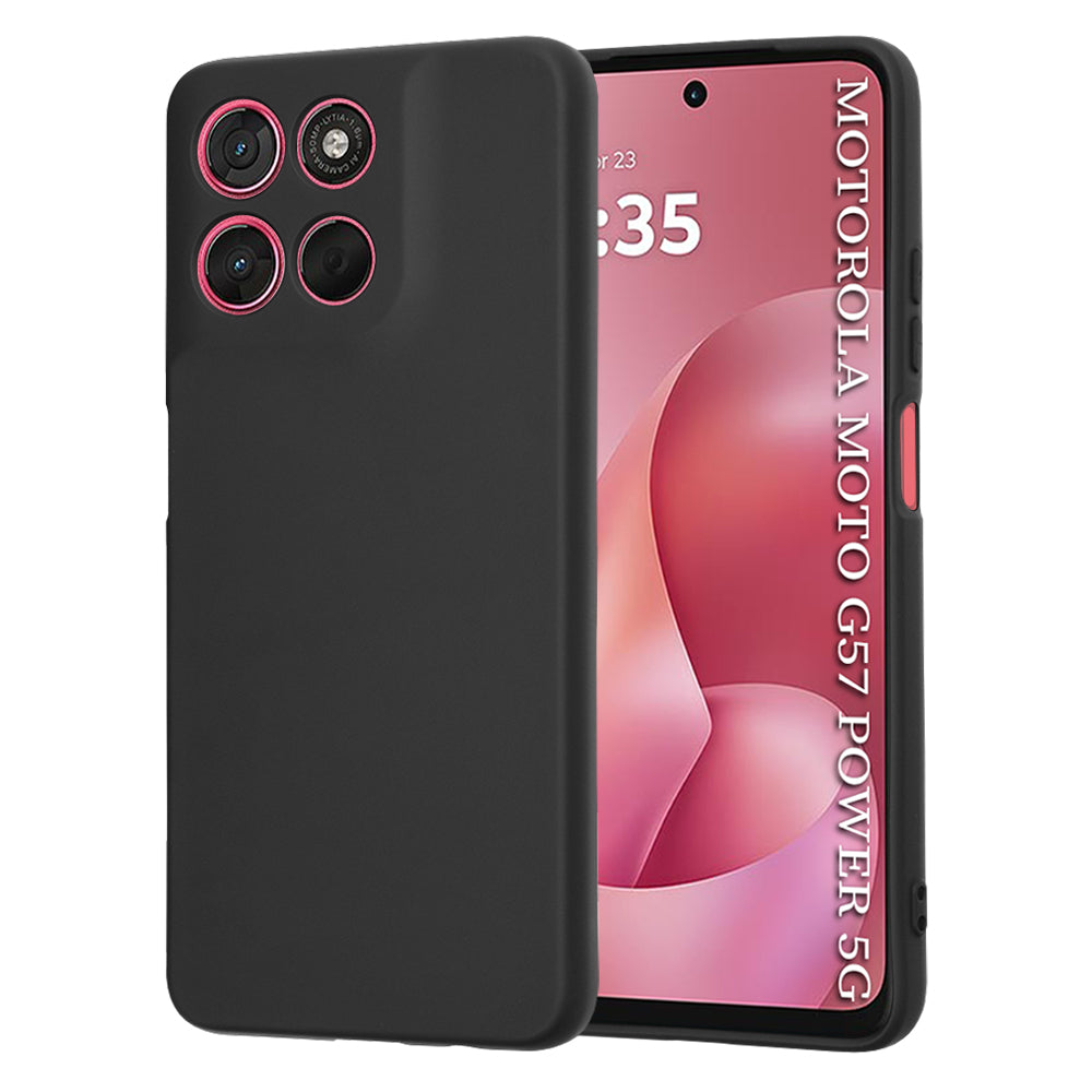 Étui pour Motorola Moto G67 Power / G57 Power, Techsuit, SoftFlex, Noir