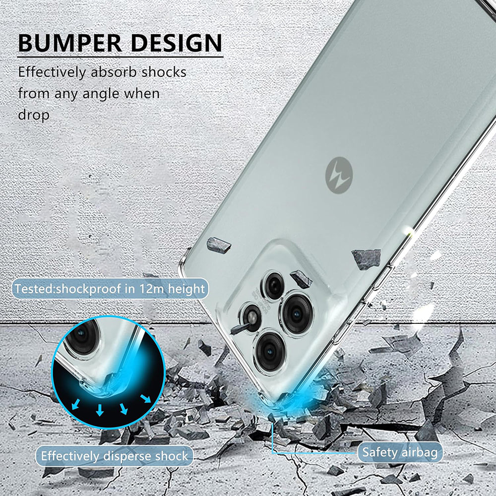 Coque pour Motorola Moto G75, Techsuit, Anti-choc Claire, Transparente