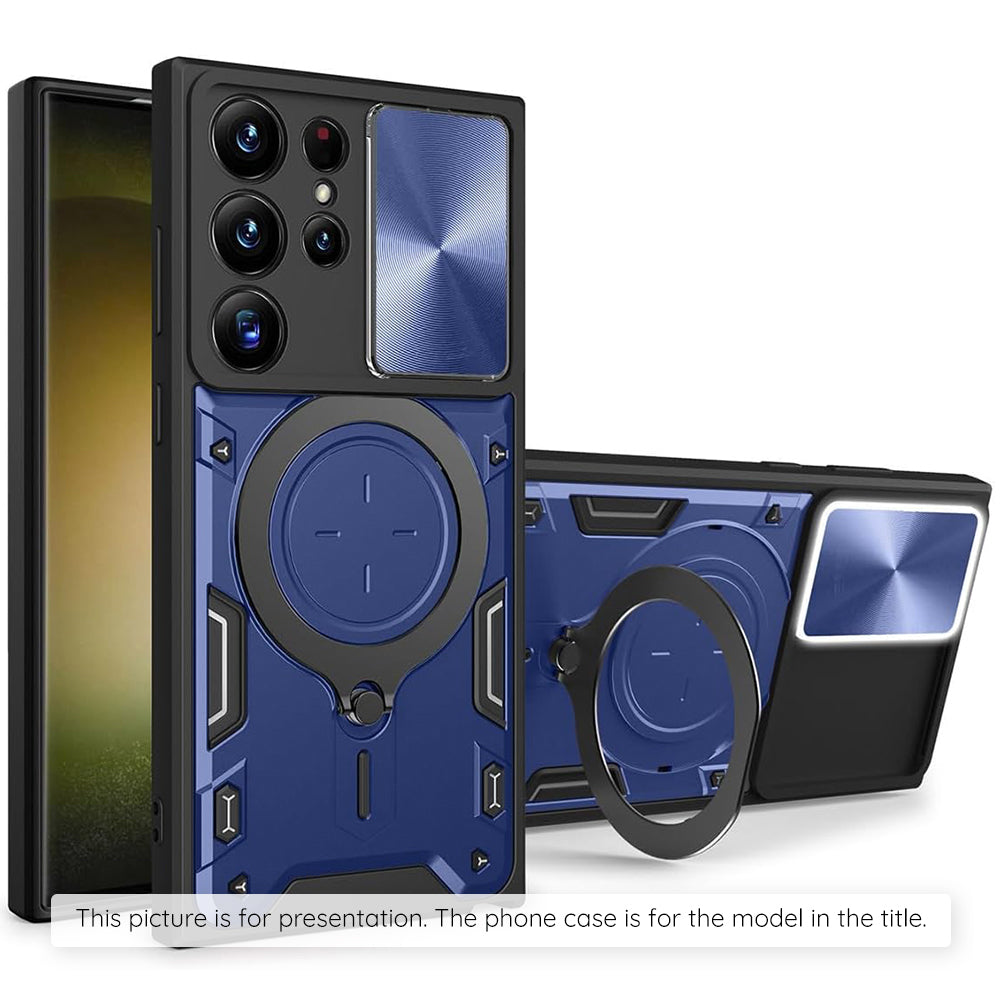 Étui pour Motorola Moto G77 / G67, Techsuit, CamGuard Pro, Bleu