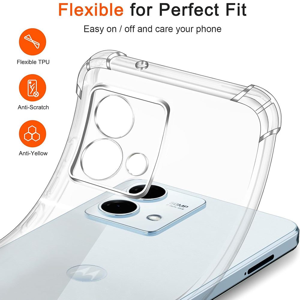 Coque pour Motorola Moto G84, Techsuit, Antichoc Claire, Transparente