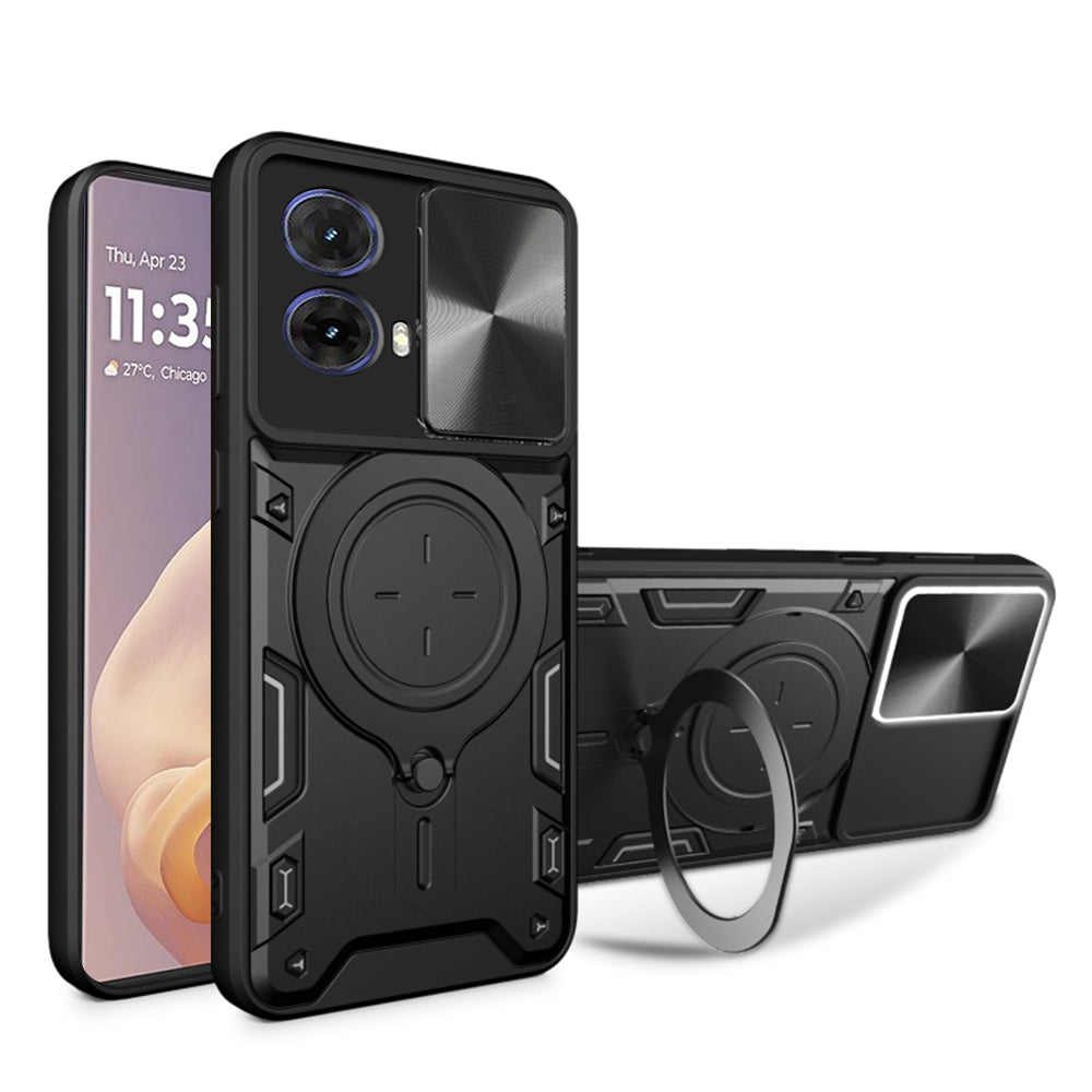 Coque pour Motorola Moto G85, Techsuit, CamGuard Pro, Noire