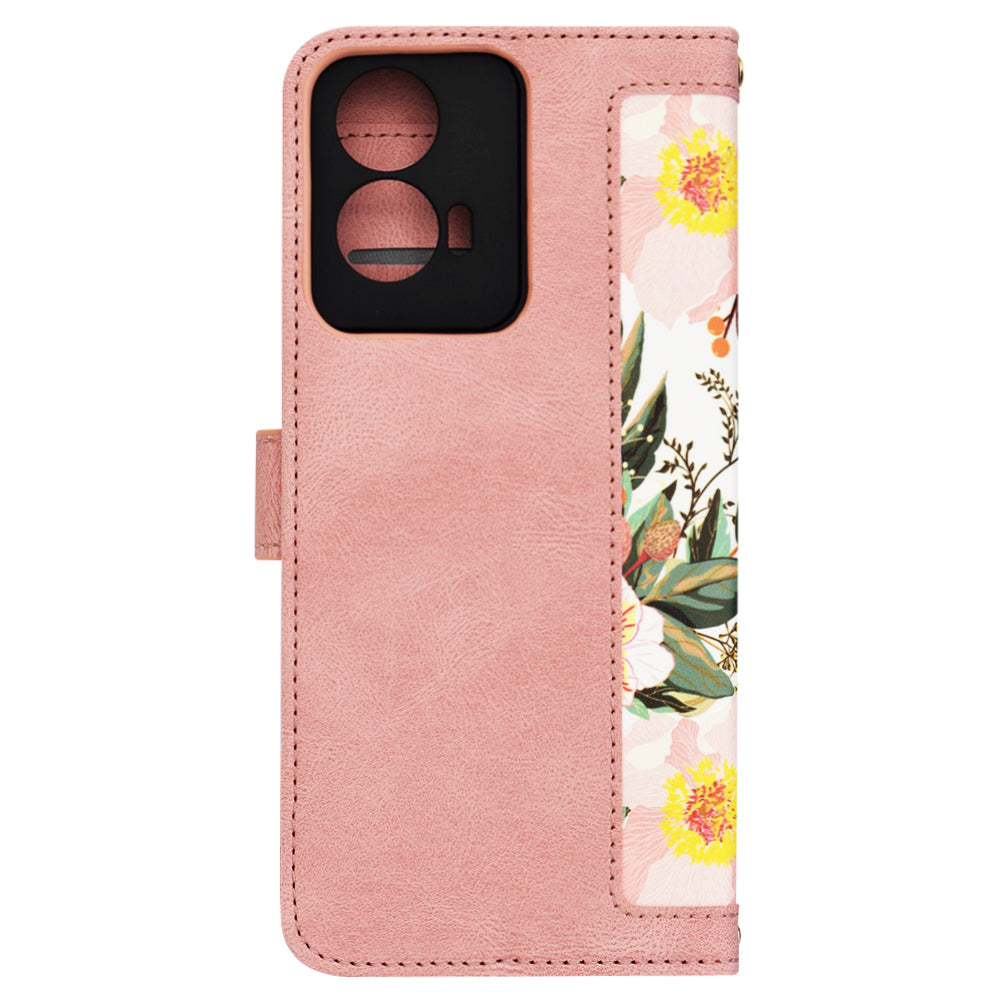 Hoes voor Motorola Moto G85, Techsuit, FlipCraft, Roze