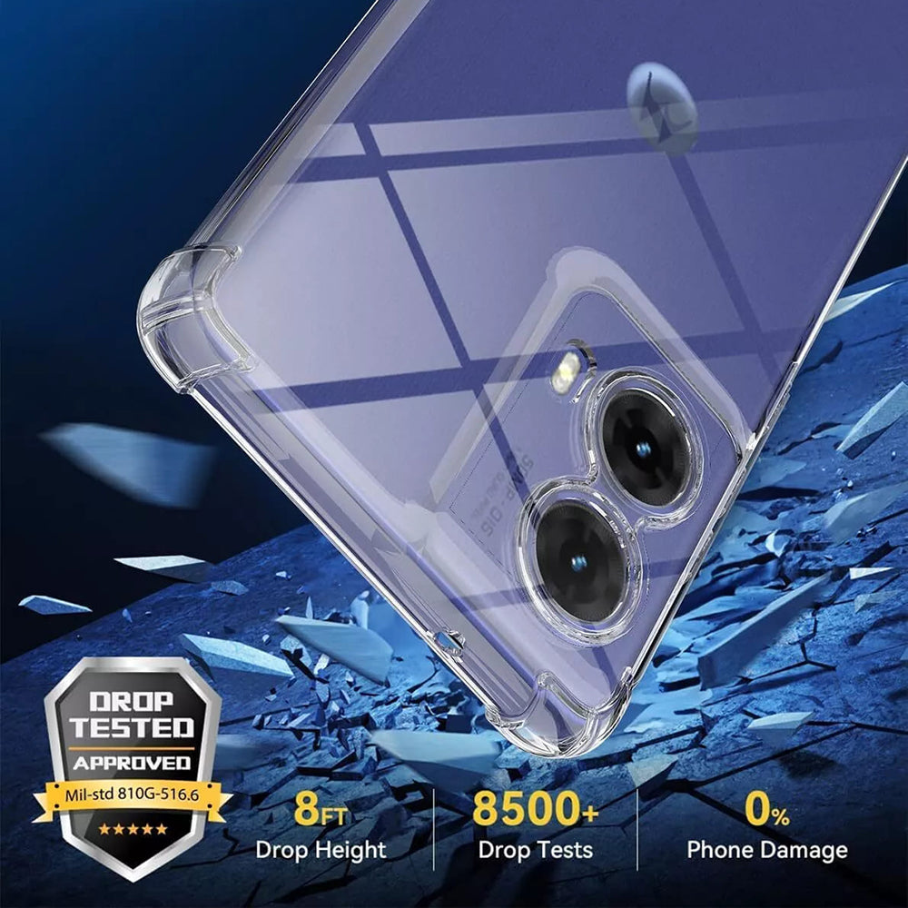 Coque pour Motorola Moto G85, Techsuit, Anti-choc Claire, Transparente