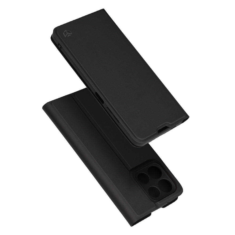 Coque pour Motorola Moto G86, Techsuit, Magskin Book, Noire