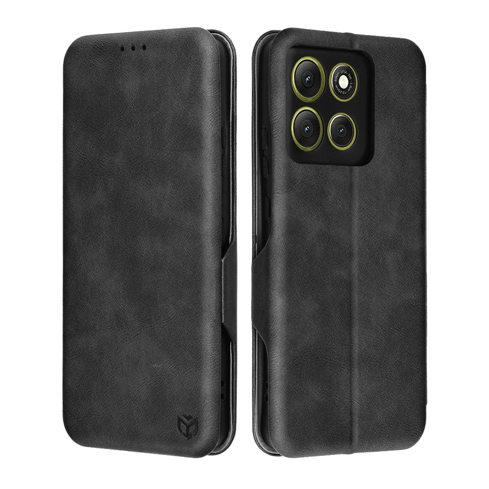 Hülle für Motorola Moto G86, Techsuit, Safe Wallet Plus, Schwarz