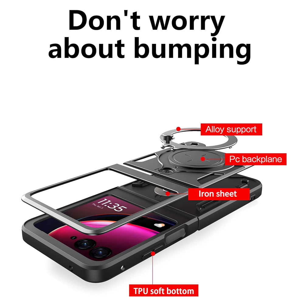 Coque pour Motorola Razr 50 Ultra, Techsuit, CamGuard Pro, Noire