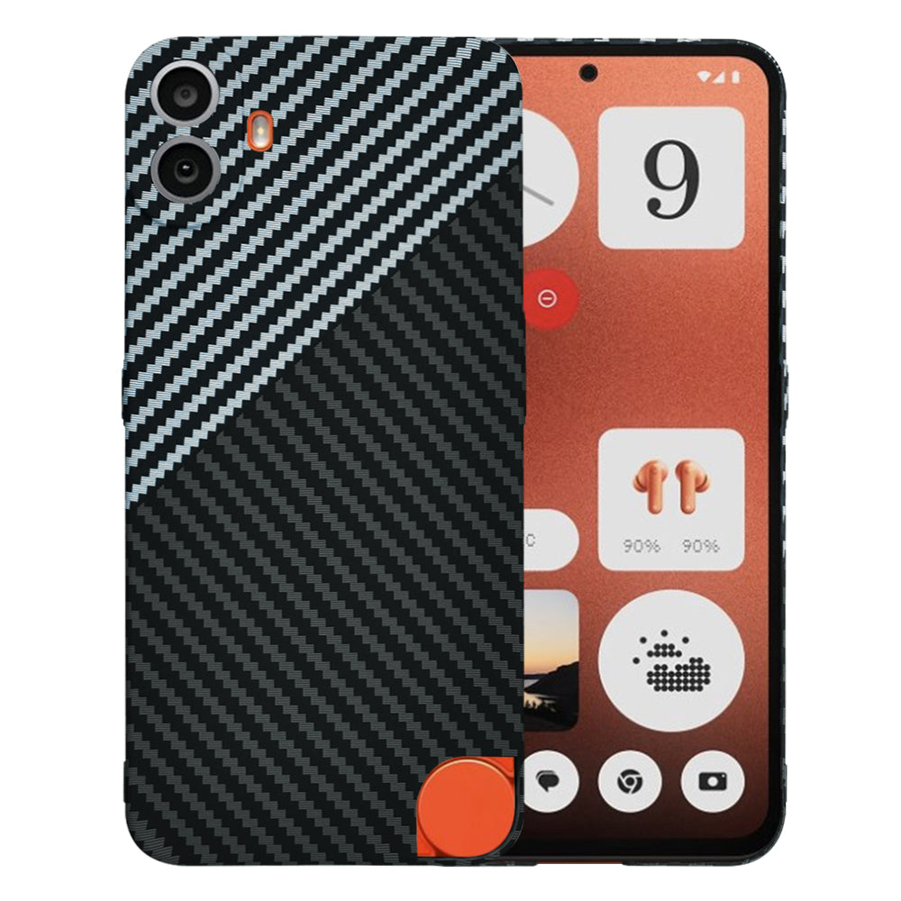 Coque pour Nothing CMF Phone 1, Techsuit, Carbonite FiberShell, Noir Gris