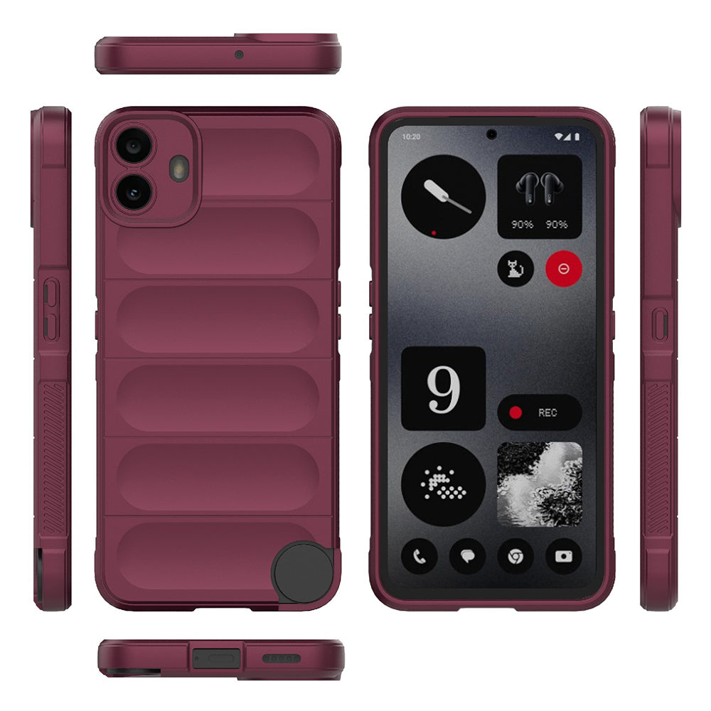 Coque pour Nothing CMF Phone 1, Techsuit, Magic Shield, Bordeaux