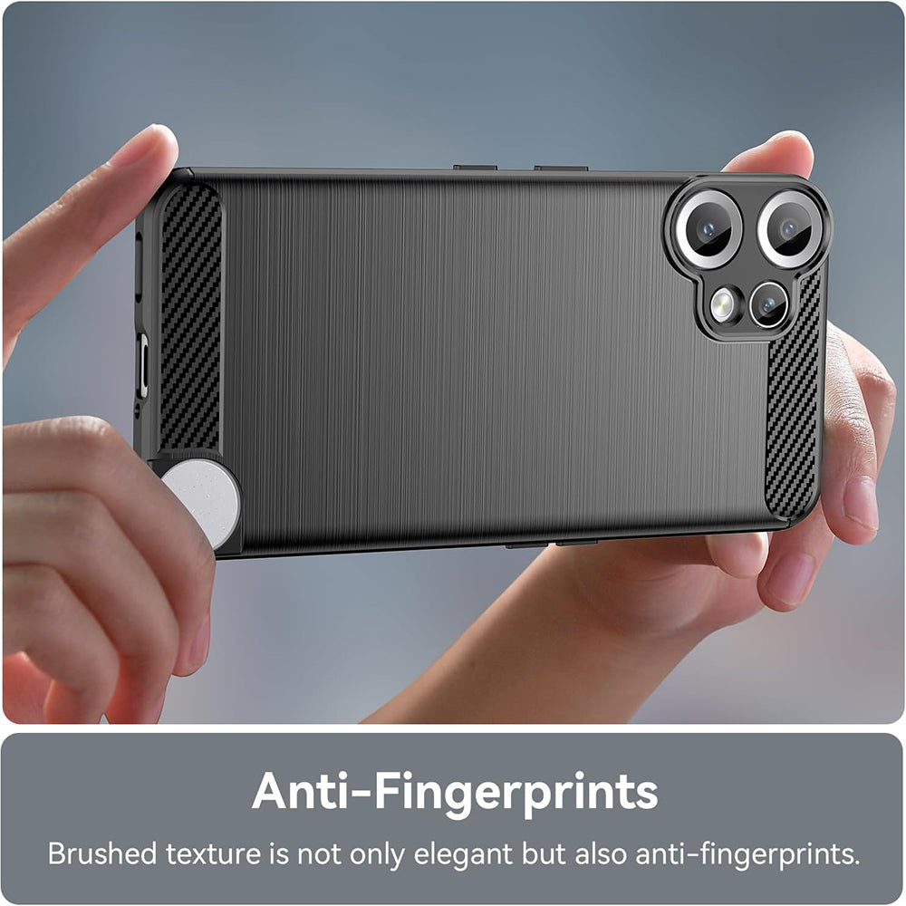 Coque pour Nothing CMF Phone 2 Pro, Techsuit, Carbone, Noire