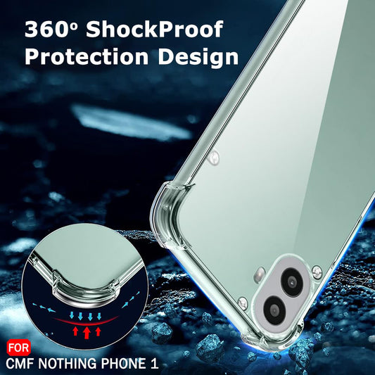 Hoes voor Nothing CMF Phone 2 Pro, Techsuit, Schokbestendig Transparant, Doorzichtig