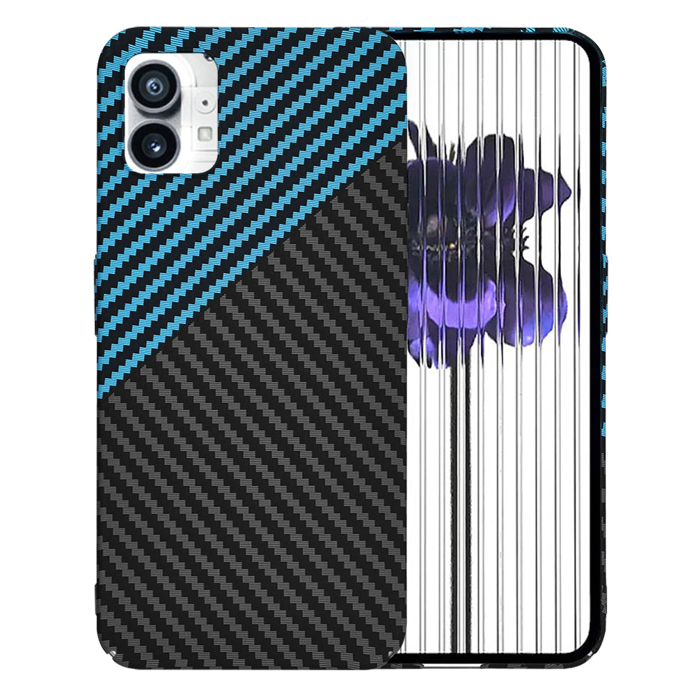 Hoes voor Nothing Phone (1), Techsuit, Carbonite FiberShell, Zwart Blauw