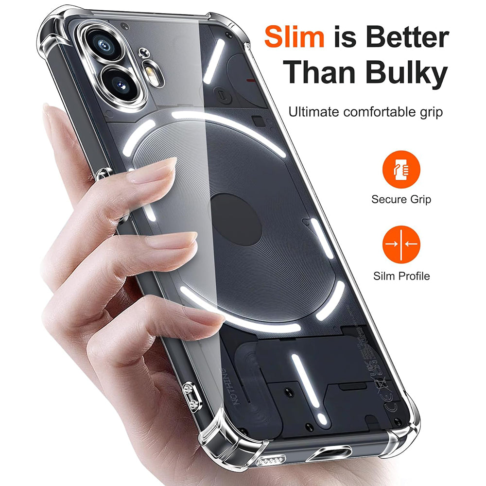 Coque pour Nothing Phone (2), Techsuit, Antichoc Claire, Transparente